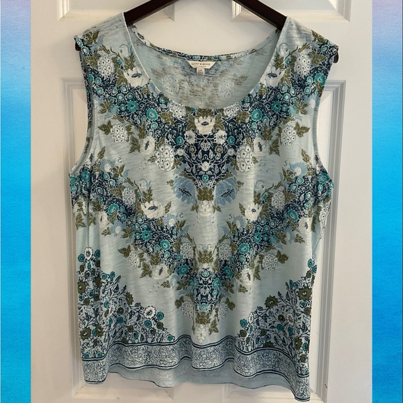 Lucky Brand Tops - Lucky Brand Floral Print Tank Top - NWT - Size Large